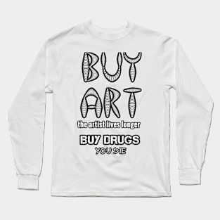 Buy Art (white) Long Sleeve T-Shirt